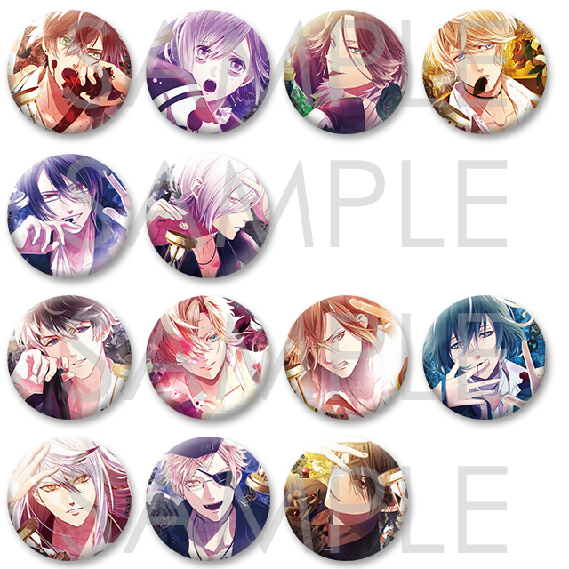 DIABOLIK LOVERS  MORE, MORE BLOOD ビッグ缶バッジ Vol.2