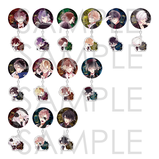 DIABOLIK LOVERS MORE, MORE BLOOD 缶バッジ&アクリルセット