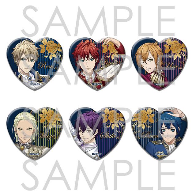 Dance with Devils Beauty and the Devils ラメハート缶バッジ
