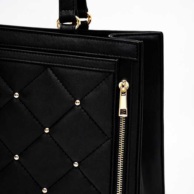 Rejet×REA RARE】Rejetique Luxe キルティングトートバッグ（Black