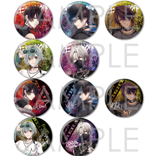 カネブラ EROSION CARNELIANBLOOD 缶バッジ トキシン CARNELIAN BLOOD 5-Vocal-Band “EROSION” 3rd Season ビッグ缶バッジ