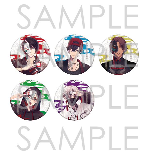 【受注生産】CARNELIAN BLOOD【彼に求められて▼ 吸血メッセージ入り】缶バッジ