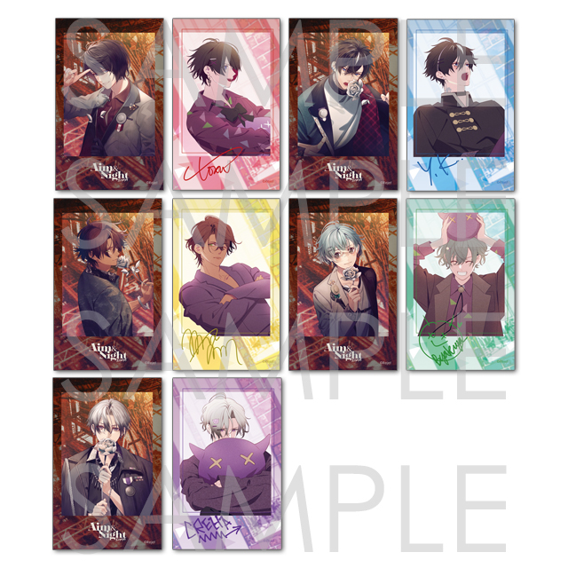 CARNELIAN BLOOD 5-Vocal-Band “EROSION” 3rd Season vol.1「Aim&Night」ポラ風カード