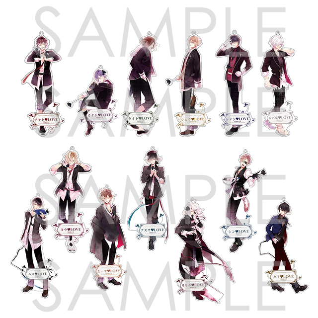 受注生産】DIABOLIK LOVERS MORE, MORE BLOOD ミニアクリルチャーム
