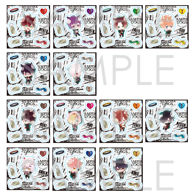 DIABOLIK LOVERS ちびっこヴァンパイア どっぐず シャカシャカアクリルパーツ