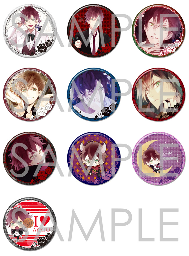 DIABOLIK LOVERS オンリーワンビッグ缶バッジ アヤトVer.