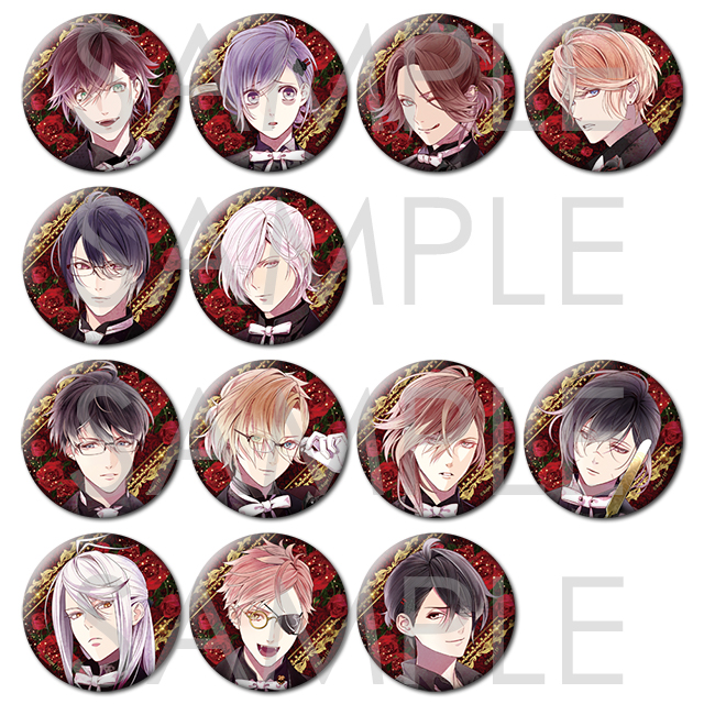 DIABOLIK LOVERS THE ROSES' PLEASURE ～Velvet Rouge～ ビッグ缶バッジ | 乙女向け通販サイト「SKiT  Dolce」