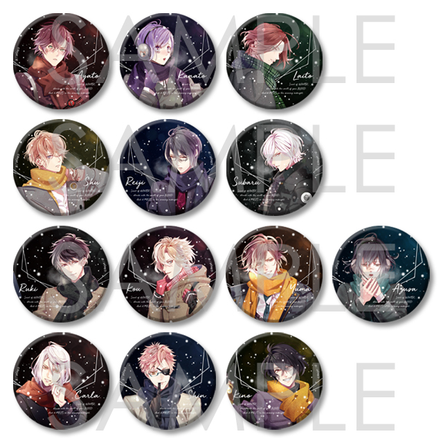 DIABOLIK LOVERS Winter of Lovers ビッググリッター缶バッジ