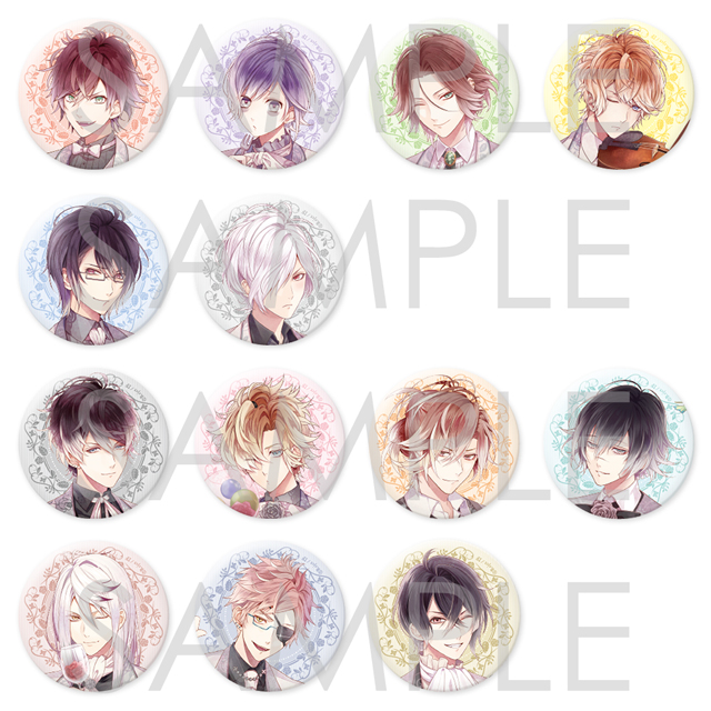 DIABOLIK LOVERS Bloody Rose Party～Promise of Love～ ビッグ缶バッジ