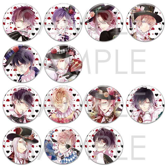 DIABOLIK LOVERS HEARTLAND▼VAMPIRES ビッグ缶バッジ