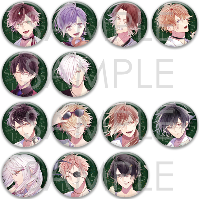 DIABOLIK LOVERS ライト キャラクターセット 推し缶バッジ DIABOLIK LOVERS Summer of Lovers ビッグ缶バッジ | 乙女向け