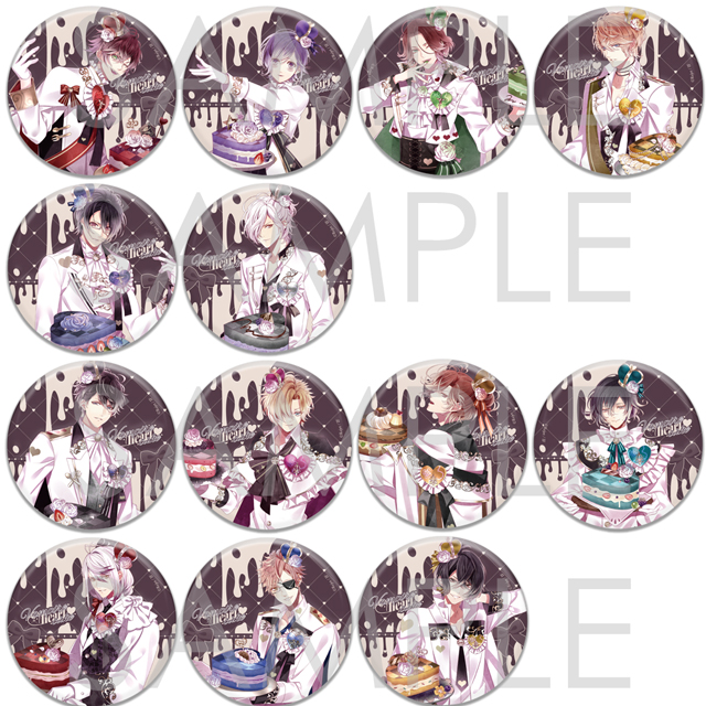 DIABOLIK LOVERS Vampire Heart▽cake ビッグ缶バッジ | 乙女向け通販