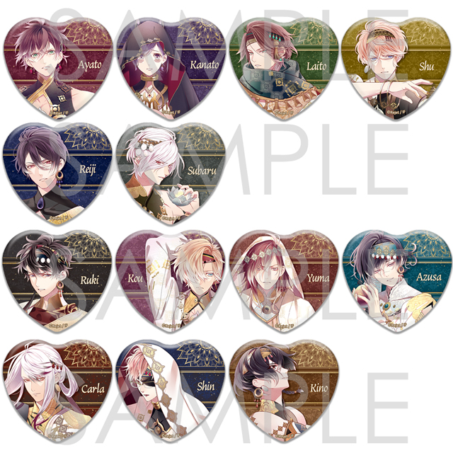 DIABOLIK LOVERS 千夜吸愛物語 ラメハート缶バッジ