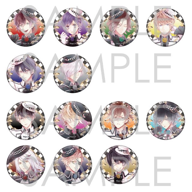 【受注生産】DIABOLIK LOVERS ブラッディチェス ブライトホワイトホロ缶バッジ