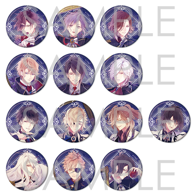 【受注生産】DIABOLIK LOVERS ゴシックパープル ホロ缶バッジ