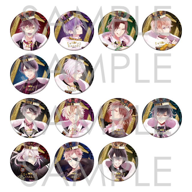 【受注生産】DIABOLIK LOVERS リッチ・ゴールド ホロ缶バッジ