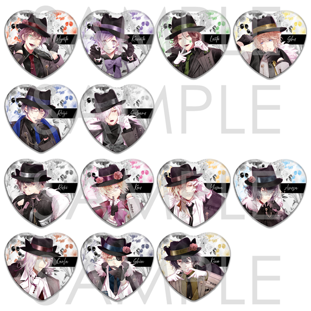 DIABOLIK LOVERS MIDNIGHT CATS ラメハート缶バッジ | 乙女向け
