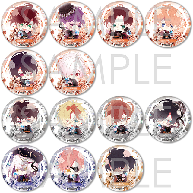 DIABOLIK LOVERS 缶バッジ＆アクリルセット DIABOLIK LOVERS DEATH CRYSTAL 死の祝祭Ⅱ 缶バッジ | 乙女向け