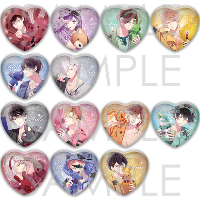 DIABOLIK LOVERS MoonRabbit Bath ラメハート缶バッジ | 乙女向け通販