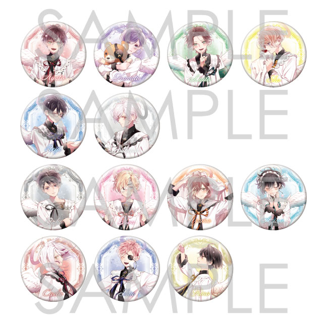 【受注生産】DIABOLIK LOVERS MILLENNIUM ANGEL Eternal White ホロ缶バッジ