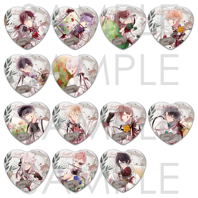 DIABOLIK LOVERS 特典 缶バッジ他 DIABOLIK LOVERS Vampire Atelier ラメハート缶バッジ | 乙女向け通販