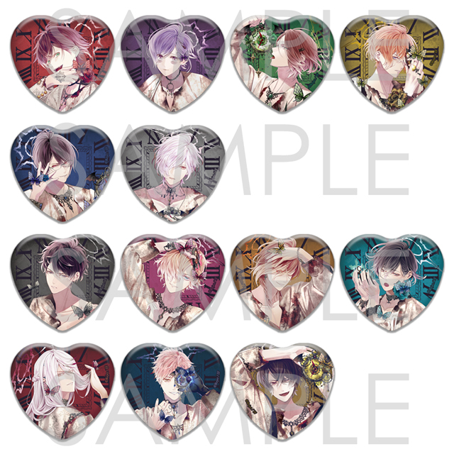 DIABOLIK LOVERS Angel Clockworks ラメハート缶バッジ | 乙女向け通販