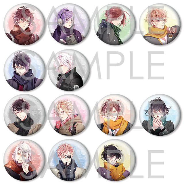 【受注生産】DIABOLIK LOVERS Winter of Lovers Snow Kiss Whiteホロ缶バッジ