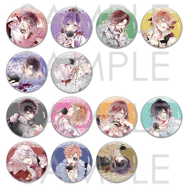 受注生産】DIABOLIK LOVERS My▽First▽Night ホロ缶バッジ | 乙女向け