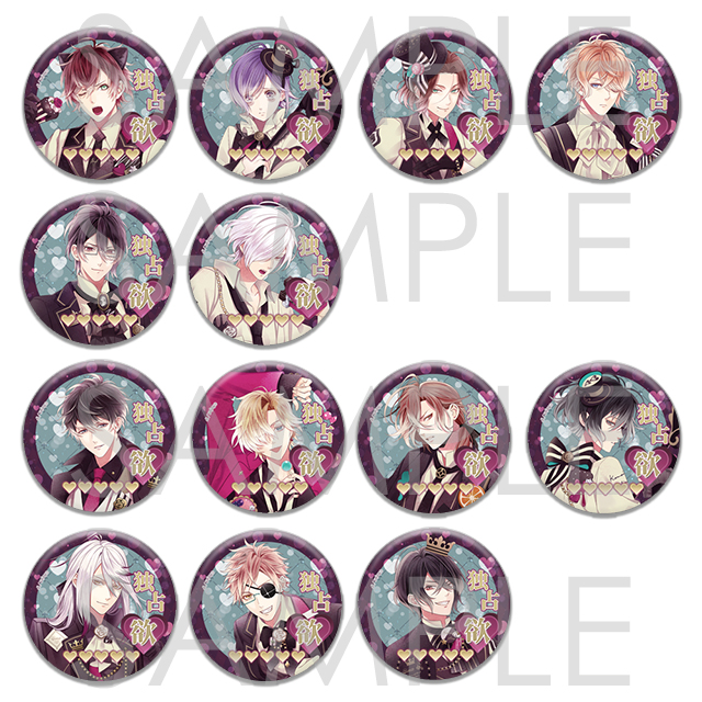 受注生産】DIABOLIK LOVERS Classic Bitter Sweets ホロ缶バッジ
