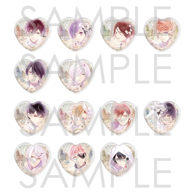 DIABOLIK LOVERS Last a moment ラメハート缶バッジ