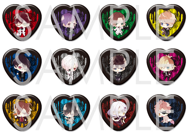 【SKiT Dolce限定】 DIABOLIK LOVERS BLOODY BOUQUET ドS吸愛缶バッジ