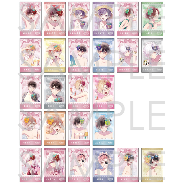 DIABOLIK LOVERS MILLENNIUM BEACH ポラ風ラメカード | 乙女向け