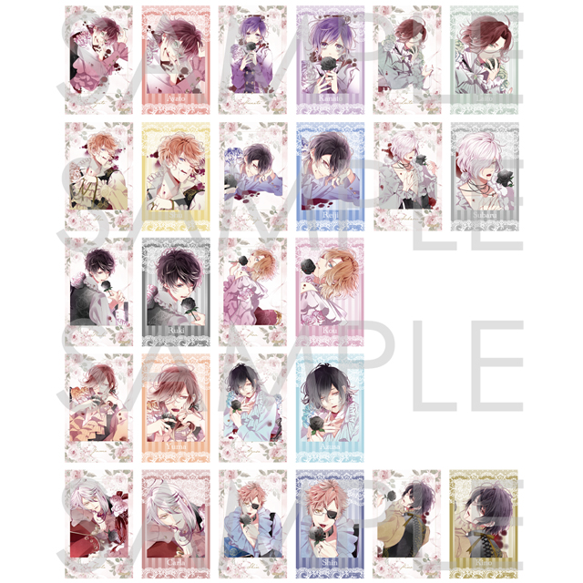 DIABOLIK LOVERS My▼First▼Night ポラ風ラメカード