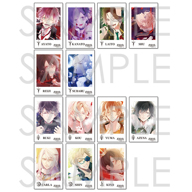 Diabolik Lovers ジャケットイラスト ポラロイド風カードコレクション Vol 1 乙女向け通販サイト Skit Dolce