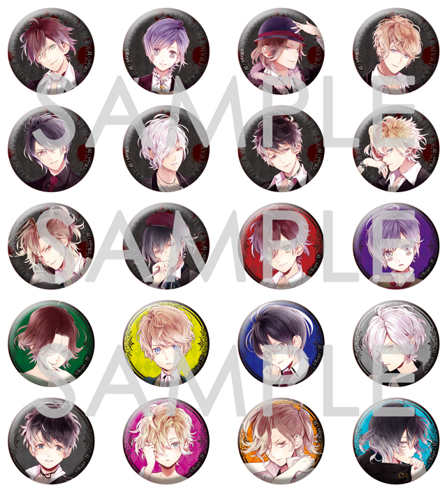 DIABOLIK LOVERS MORE，BLOOD 缶バッジ2014 vol.1