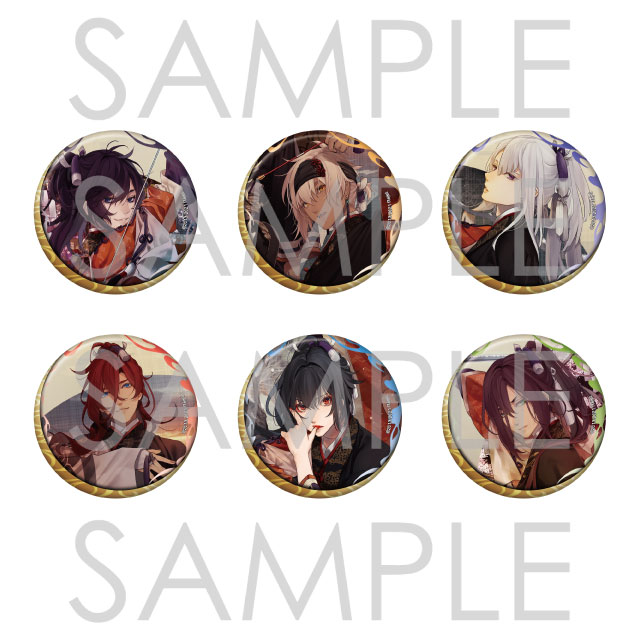 剣が君 九十九丸 夜長月の舞 缶バッジ ホロ 受注生産】剣が君 百夜綴り 二重唱 Twilight Harmony ホロ缶バッジ