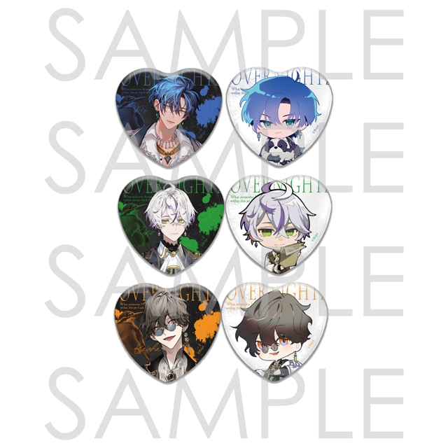 OVERNIGHTZ ラメハート缶バッジ | 乙女向け通販サイト「SKiT Dolce」