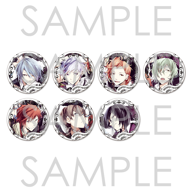 受注生産】SEVENTH HEAVEN ノーブルホワイトホロ缶バッジ | 乙女